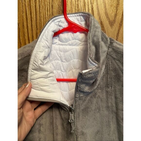 NWOT women’s Free Country Reversible White/Grey Quilted Jacket - Picture 3 of 10